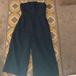 Stripped cullotes jumpsuit